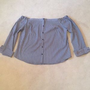 Express off the shoulder top size XL NWOT!